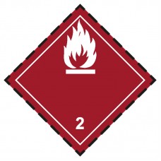Veszélyes áru szállítás - Tűzveszélyes anyag - fehér
